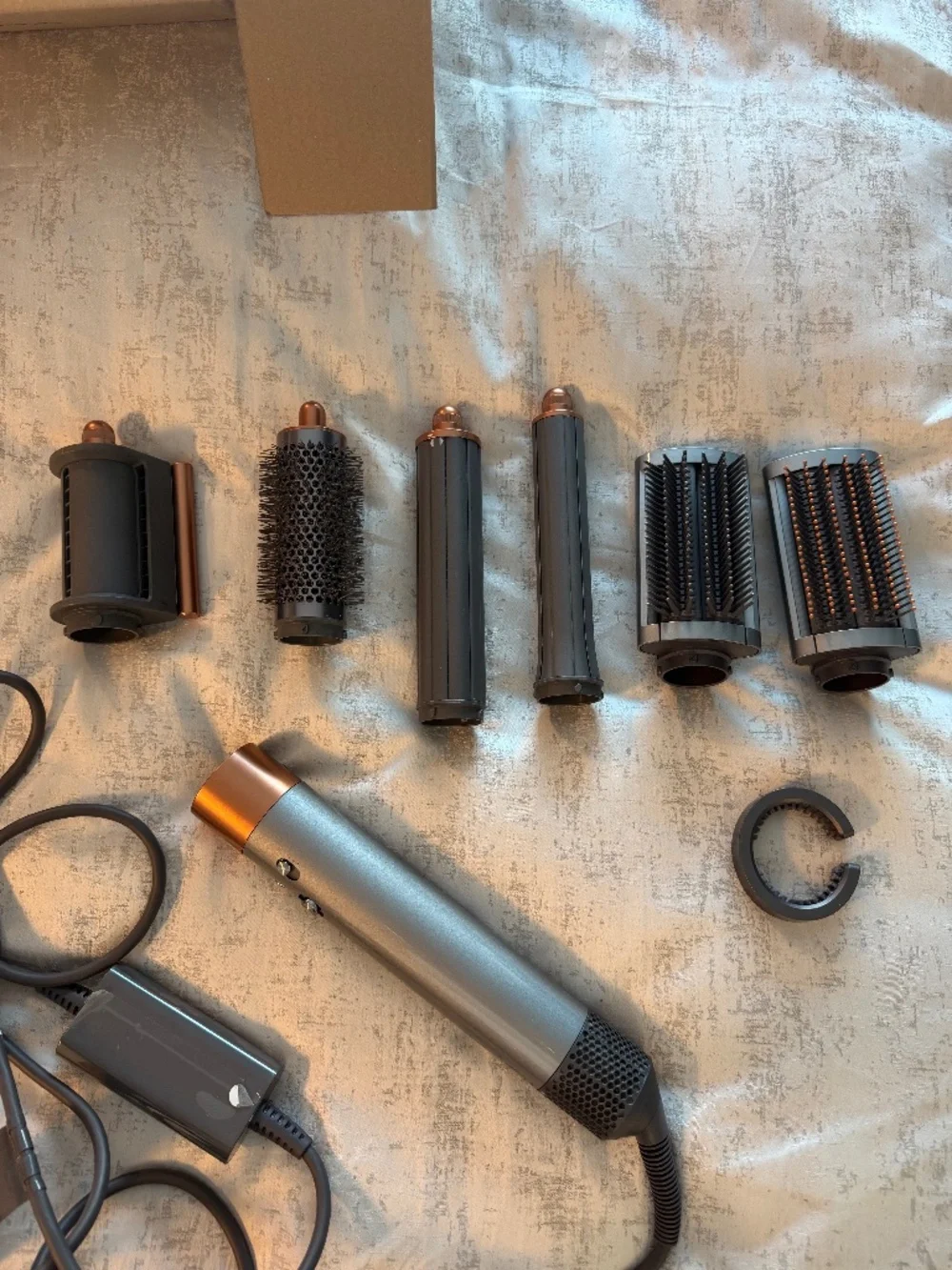 Dyson Airwrap HS05 Complete Multi-Styler Nickel/Copper + Case & 6 Attachments